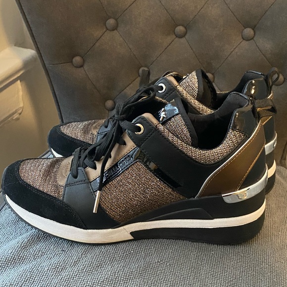 MICHAEL KORS Georgie Chain-Mesh And Leather Trainer - Picture 5 of 5